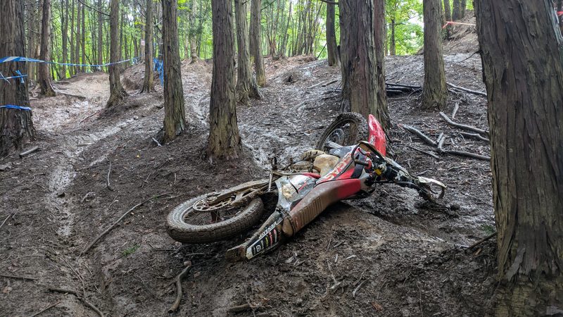 EDコース初めのウッズ上り